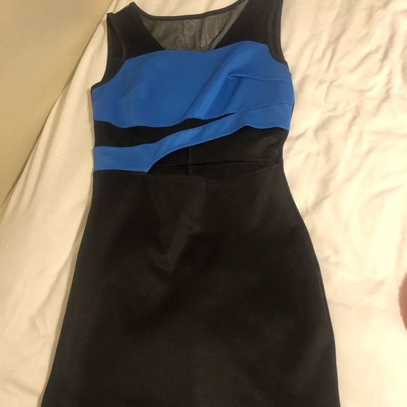 Black and blue dress - Picture 2 of 2